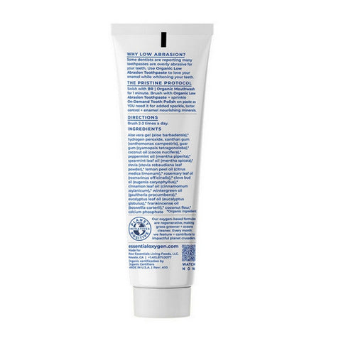 Essential Oxygen, BR Organic Toothpaste Peppermint, 4 Oz