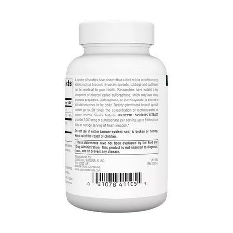 Source Naturals, Broccoli Sprouts Extract, 120 Tabs