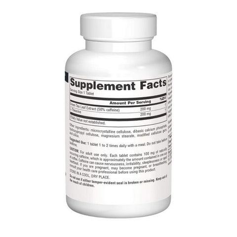 Source Naturals, Caffeine+ L-Theanine, 60 Tabs