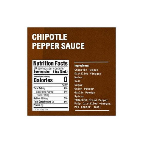 Tabasco, Chipotle Pepper Sauce, 5 Oz