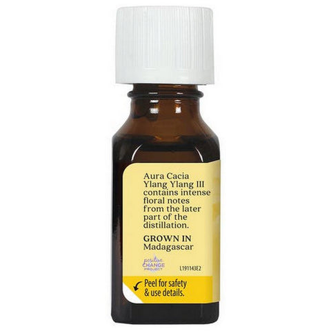 Aura Cacia, Pure Essential Oil Ylang Ylang Iii, (cananga odorata) 0.5 Fl Oz