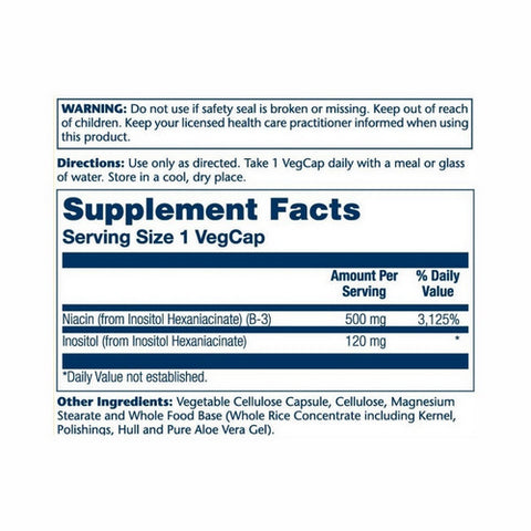 Solaray, Niacin No Flush, 500 mg, 100 Count