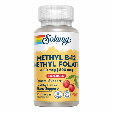 Solaray, Methyl B-12, Methyl Folate 60 Count