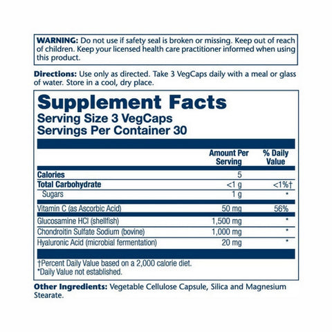 Solaray, Glucosamine Chondroitin Hyaluronic Acid, 90 Veg Caps