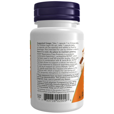 Now Foods, Respiratory Care Probiotic, 60 Veg Caps