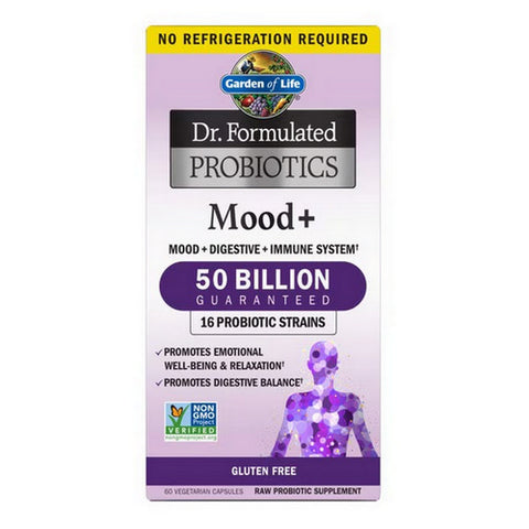 Garden of Life, Dr. Formulated Probiotics Mood Plus, 60 Caps