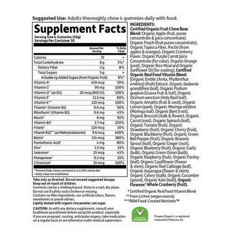 Garden of Life, Organics men's Multi 40 Plus, Organic Berry 120 Chews