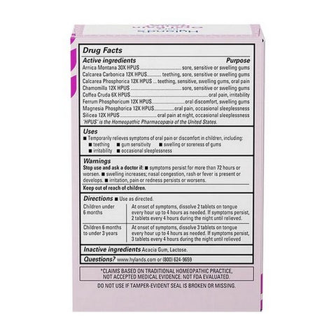Hylands, Baby Oral Pain Relief Nighttime, 125 Tabs