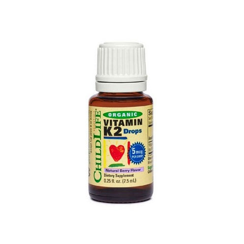 Child Life Essentials, Organic Vitamin K2 Drops Natural Berry, 5 Mcg, 0.25 Oz (7.5 ML)