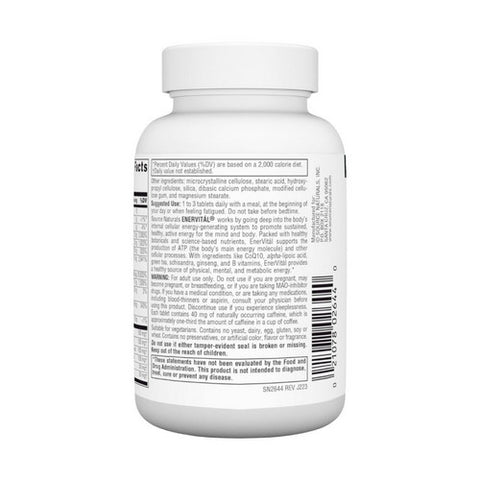 Source Naturals, Enervital, 60 Tabs