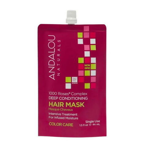 Andalou Naturals, 1000 Roses Complex Color Care Hair Mask, 1.5 Oz