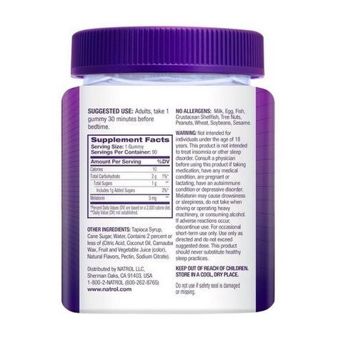Natrol, Melatonin Strawberry, 5 Mg, 90 Count