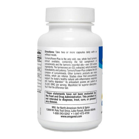 North American Herb & Spice, Turmeric Power-Plus, 60 Softgels