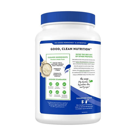 Orgain, Grass Fed Whey Protein Powder Vanilla Bean, 0, 1.82 lbs