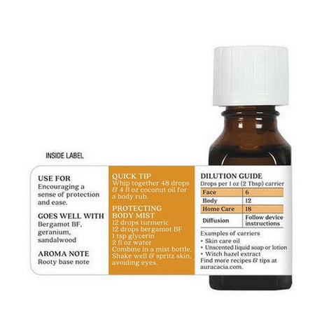Aura Cacia, Essential Oil Tumeric Extract, 0.5 Oz