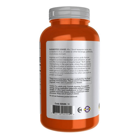Now Foods, Arginine & Citrulline Powder, 12 Oz