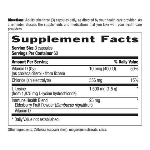 Country Life, L-Lysine Advanced, 1500mg, 180 Veggi Caps Country Life
