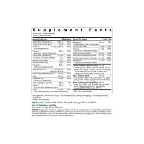 Rainbow Light, High Potency Men's One Daily Multivitamin, 120 Tablets