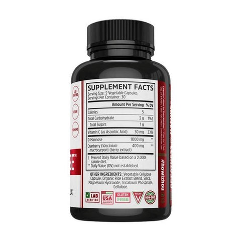 Zhou Nutrition, D-Mannose with Cranberry, 60 Veg Caps