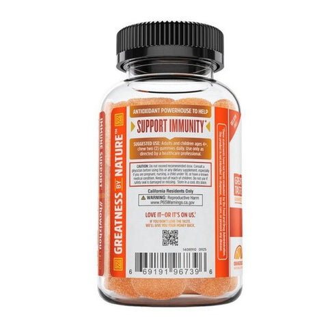 Zhou Nutrition, Vitamin C+ Gummies, 60 Vegan Gummines