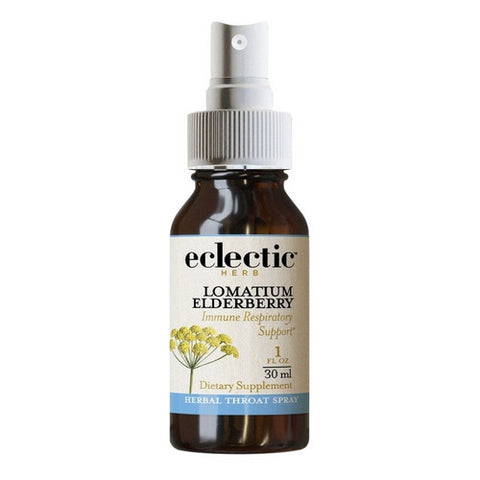 Eclectic Herb, Lomatium Elderberry Spray, 1 Oz