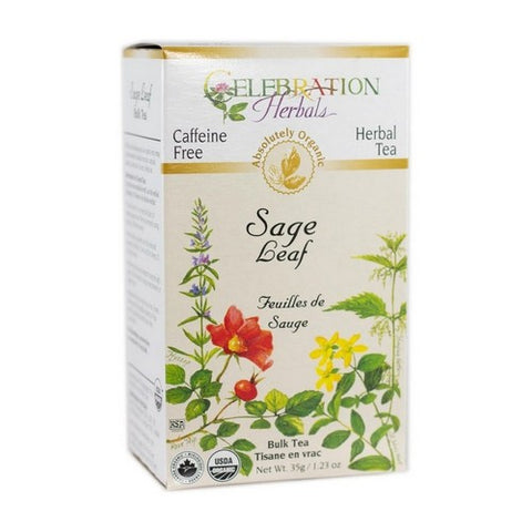 Celebration Herbals, Organic Sage Leaf Tea, 35 grams