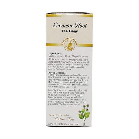 Celebration Herbals, Organic Licorice Root Tea, 24 Bags