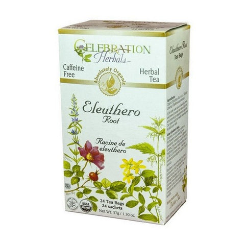 Celebration Herbals, Organic Ginseng Eleuthero Root Tea, 24 Bags