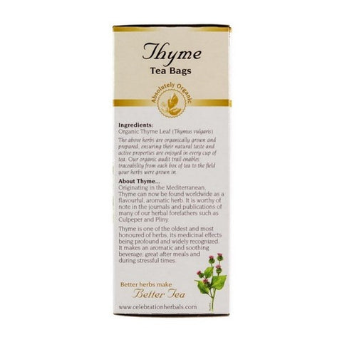 Celebration Herbals, Organic Thyme Leaf Tea, 24 Bags