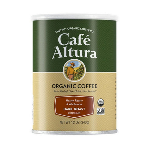Cafe Altura, Organic Ground Coffee Dark Roast, 12 Oz