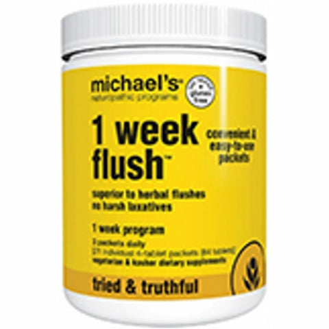 One Week Flush 84 Vegetarian Tablets by Michael's Naturopathic