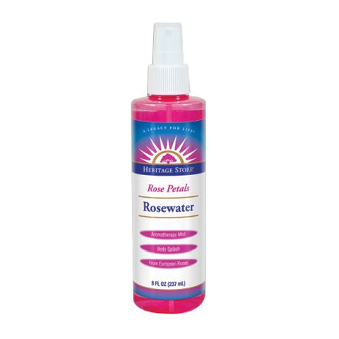Heritage Store, Flower Water, ROSEWATER ATOMIZER, 4 OZ
