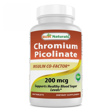 Best Naturals, Chromium Picolinate, 200 Mcg, 240 Tabs