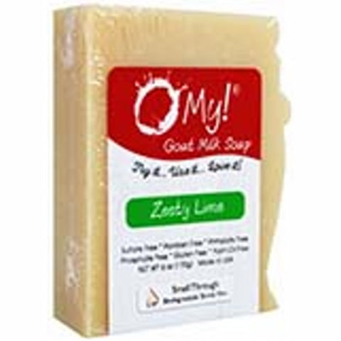 O MY!, Goat Milk Soap Bar, Zesty Lime 6 Oz