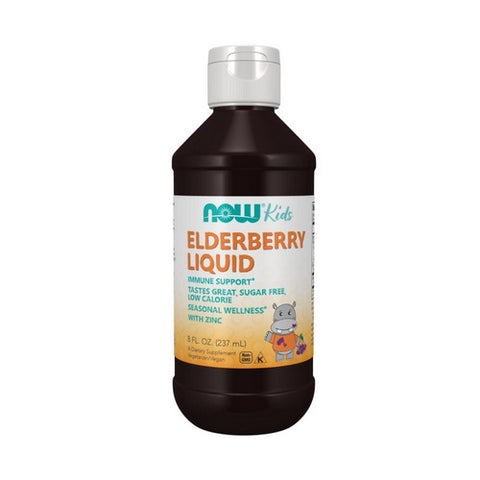 Now Foods, Elderberry Liquid for Kids, 8 Oz