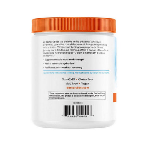Doctors Best, L-Glutamine Powder, 300 Grams