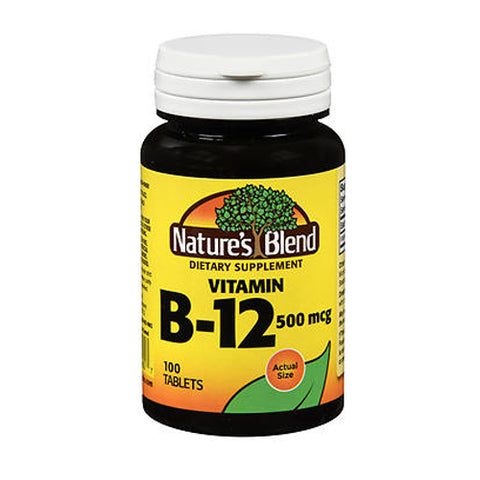 Nature's Blend, Nature's Blend Vitamin B12 Tablets, 100 mcg, 100 Tabs