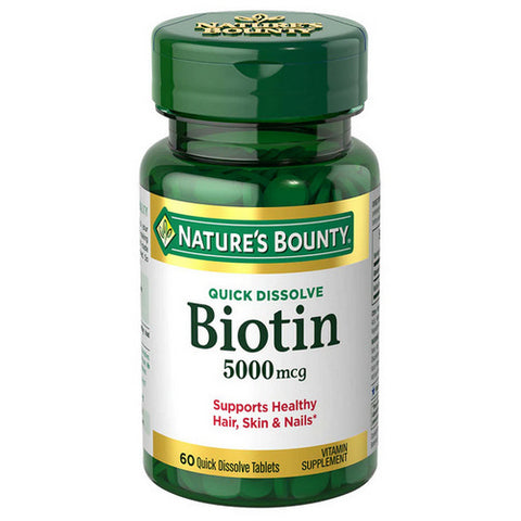 Nature's Bounty, Biotin, 60 Tablets