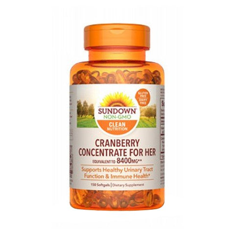Sundown Naturals, Cranberry Concentrate For Her, 150 Softgels