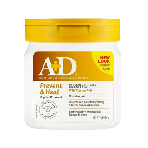 A+D, Diaper Rash Ointment & Skin Protectant Original, 16 Oz