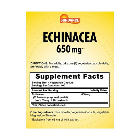 Sundance, Echinacea Quick Release Capsules, 400 mg, 100 Caps