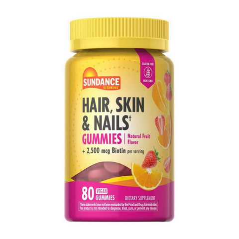 Sundance, Hair - Skin & Nails Gummies, 80 Tabs