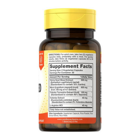 Sundance, Vitamins Horny Goat Weed Complex Capsules, 60 Caps