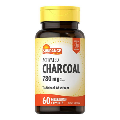 Sundance, Vitamins Activated Charcoal Quick Release Capsules, 260 mg, 60 Caps