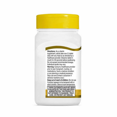 21st Century, B-12 Sublingual, 5000 mcg, 110 Tabs