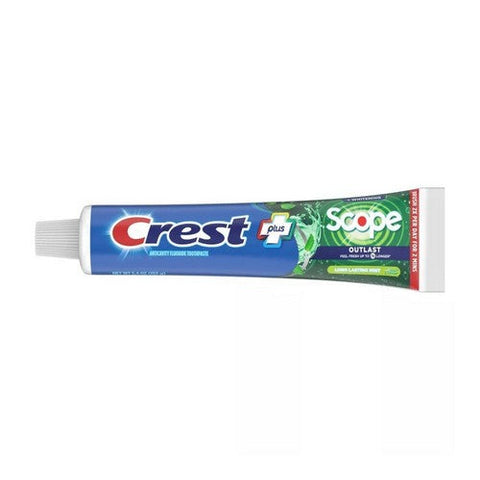 Crest, Plus Scope Outlast Anticavity Fluoride Toothpaste Long Lasting Mint, 5.4 Oz