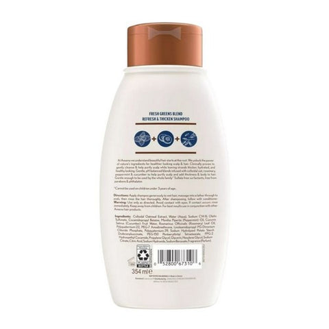 Aveeno, Refresh & Thicken Fresh Greens Blend Shampoo, 12 Oz