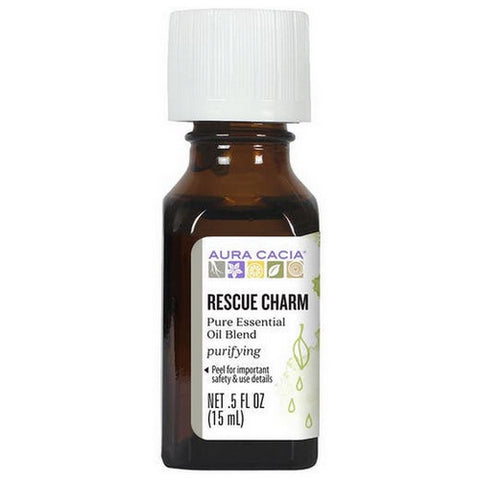 Aura Cacia, Essential Oil Blend, Rescue Charm 0.5 Oz