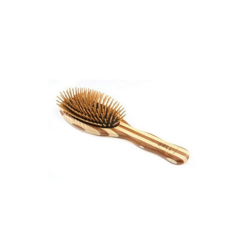 Bass Brushes, Large Oval Hair Brush Cushion Wood Bristles, 1 Each