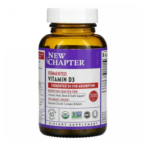 New Chapter, Fermented Vitamin D3, 60 Count